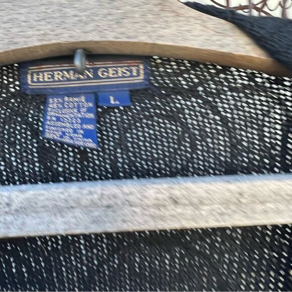 Vintage cardigan sweater w teddy bear puppies stringing Christmas lights sequin - Picture 4 of 4